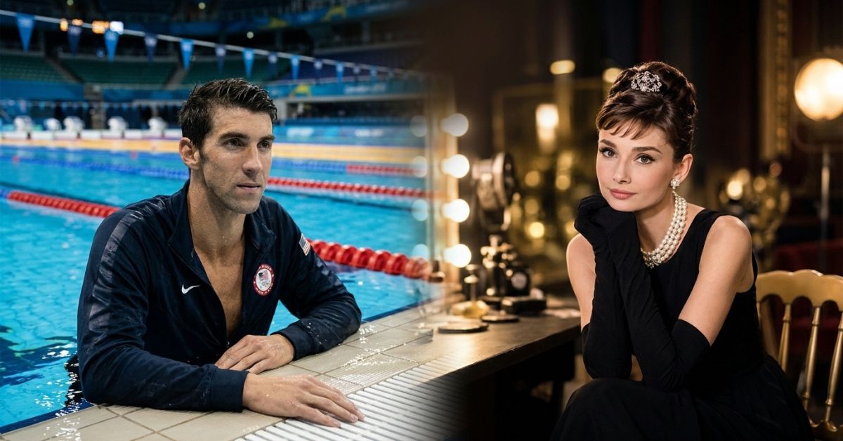 michael phelps and audrey hepburn